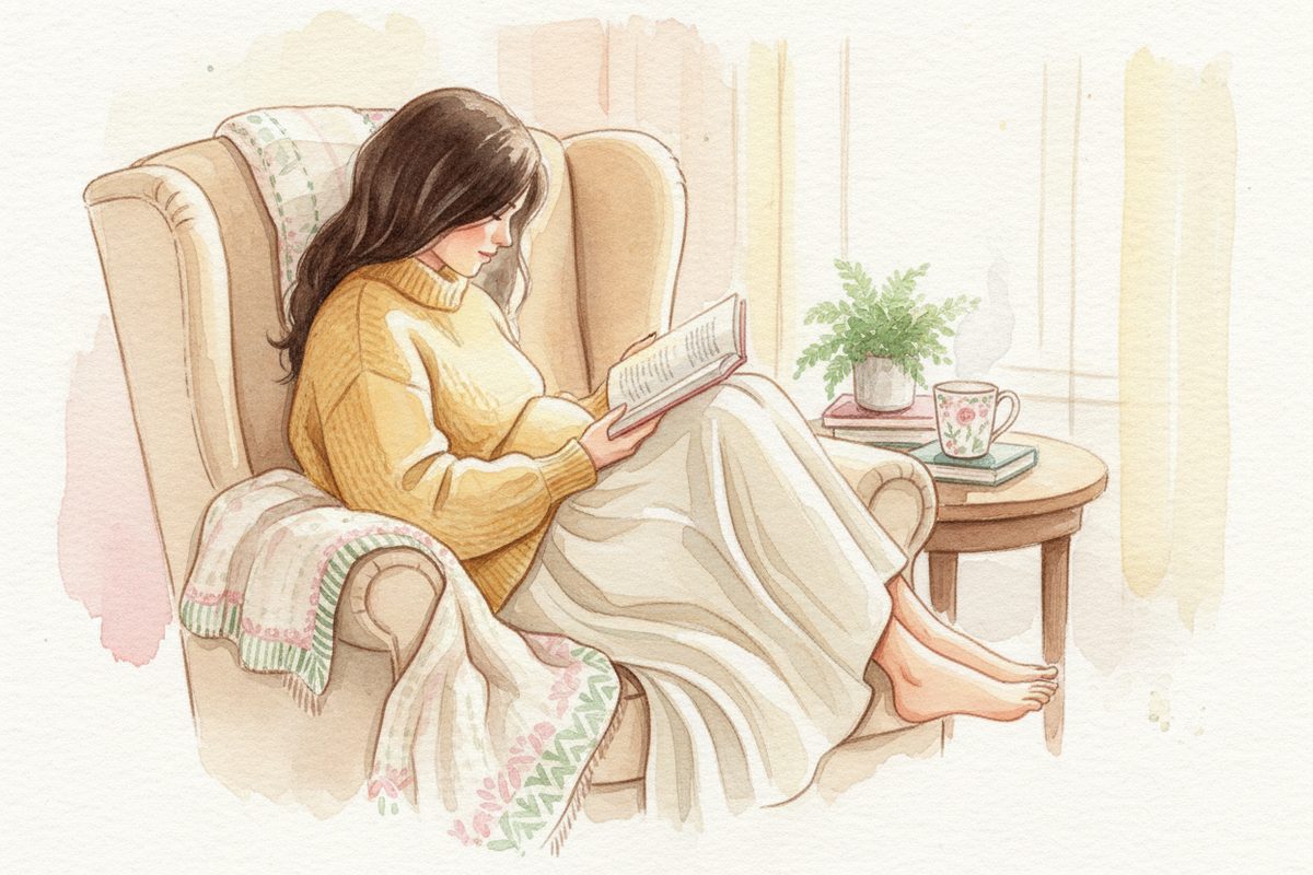 A warm watercolor illustration of week 15 of pregnancy